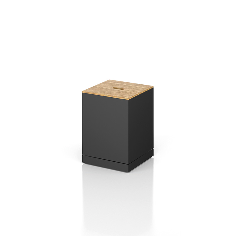 Box with wooden lid (45,5/33/33 cm)